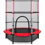 PK Deals Τραμπολίνο Με Δίχτυ Ασφαλείας 140cm Ύψος 160cm Κόκκινο