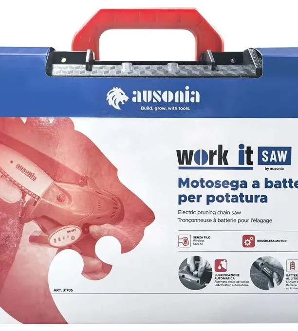 Mini Αλυσοπρίονο Μπαταρίας 16.8V με 2 Μπαταρίες Li-Ion & Βαλίτσα Μεταφοράς