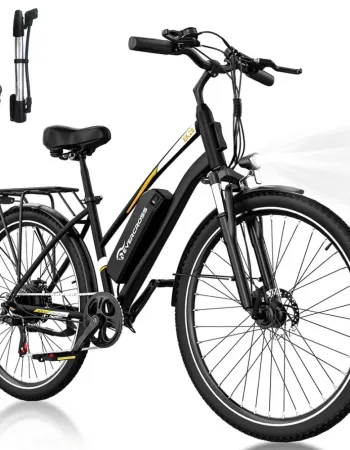 Ηλεκτρικό Ποδήλατο 28" 250W με Αποσπώμενη Μπαταρία 36V 12Ah Αυτονομία έως 90km - Μαύρο