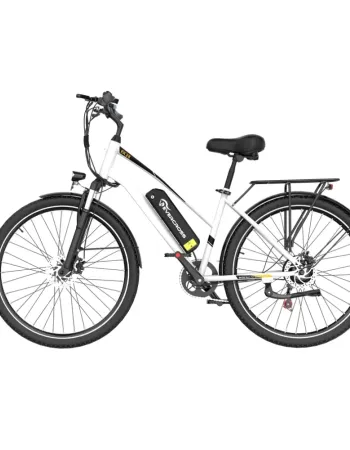 Ηλεκτρικό Ποδήλατο 28" 250W με Αποσπώμενη Μπαταρία 36V 12Ah Αυτονομία έως 90km - Λευκό