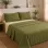 Σετ Σεντόνια Υπέρδιπλα 4 Τεμαχίων 240x260cm 100% Βαμβάκι 200TC Λαδί- Εκρού