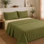 Σετ Σεντόνια Υπέρδιπλα 4 Τεμαχίων 240x260cm 100% Βαμβάκι 200TC Λαδί- Εκρού