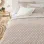 Σετ Σεντόνια Υπέρδιπλα 4 Τεμαχίων 240x260cm Βαμβακοσατέν 300TC Μπεζ Πουά