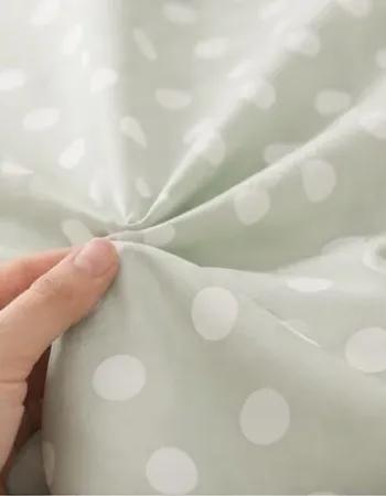 Σετ Σεντόνια Υπέρδιπλα 4 Τεμαχίων 240x260cm Βαμβακοσατέν 300TC Φυστικί Πουά