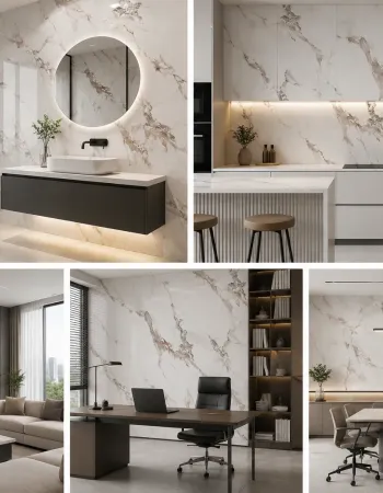 Πάνελ PVC Μαρμάρου Pearl Beige Onyx Glossy 122x244cm (3mm)