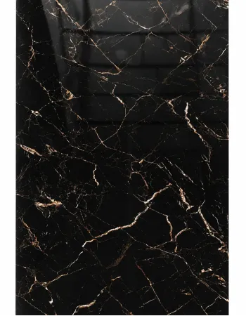 Πάνελ PVC Μαρμάρου Black Golden Marble Glossy 122x244cm 3mm για Επένδυση Τοίχου