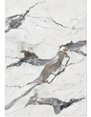 Πάνελ PVC Μαρμάρου Luxury Stone Grey Glossy 122x244cm 3mm για Επένδυση Τοίχου