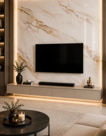 Πάνελ PVC Μαρμάρου Calacatta Gold Marble Glossy 122x244cm (3mm)