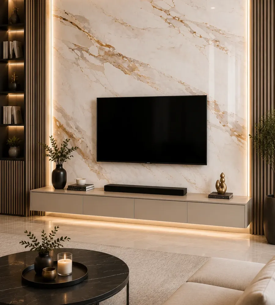 Πάνελ PVC Μαρμάρου Calacatta Gold Marble Glossy 122x244cm (3mm)