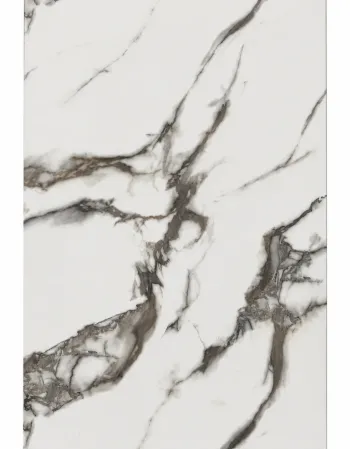 Πάνελ PVC Μαρμάρου Crystal White Marble Glossy 122x244cm (3mm) για Επένδυση Τοίχου - CWM-04