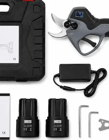 Ηλεκτρικό Ψαλίδι Κλαδέματος Ausonia 16.8V με 2 Μπαταρίες 2.6Ah & Διπλό Φορτιστή