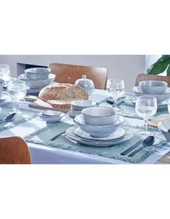 Σετ Σερβίτσιο Φαγητού 16 Τεμαχίων Κεραμικό Stoneware Γκρι για 4 Άτομα