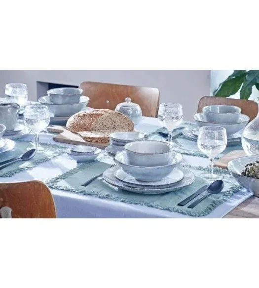 Σετ Σερβίτσιο Φαγητού 16 Τεμαχίων Κεραμικό Stoneware Γκρι για 4 Άτομα