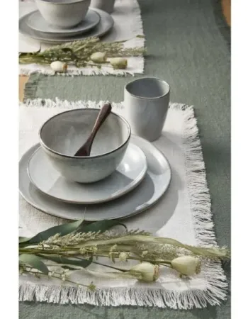 Σετ Σερβίτσιο Φαγητού 16 Τεμαχίων Κεραμικό Stoneware Γκρι για 4 Άτομα
