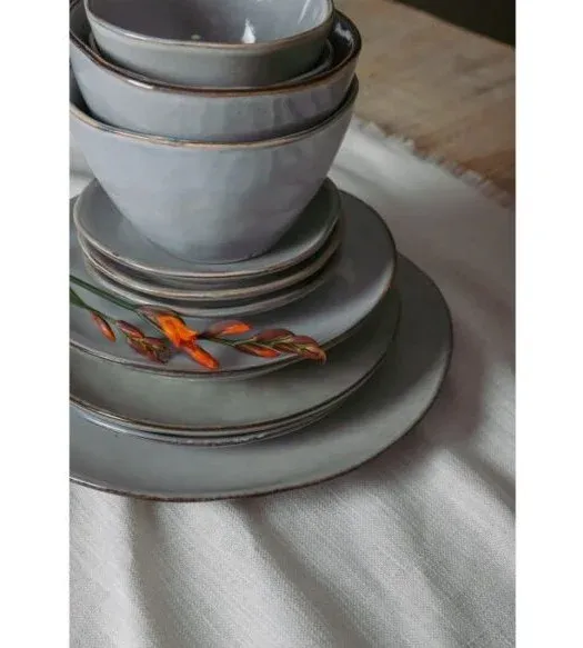 Σετ Σερβίτσιο Φαγητού 16 Τεμαχίων Κεραμικό Stoneware Γκρι για 4 Άτομα