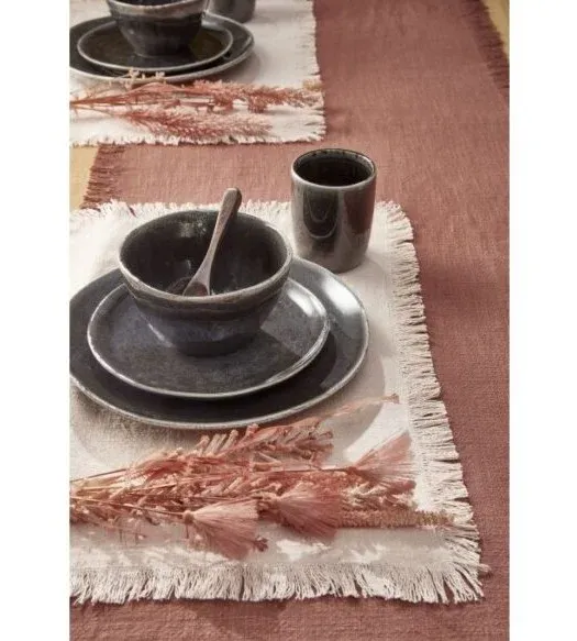 Σετ Σερβίτσιο Φαγητού 16 Τεμαχίων Κεραμικό Stoneware Μαύρο για 4 Άτομα